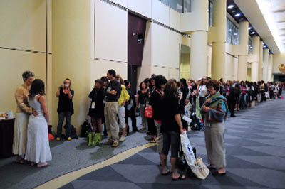 Line to see master heal Deborah King at the Hay House I Can Do It Truth Heals Workshop in Toronto